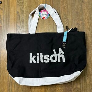 Kitson LA Black and White zip tote bag - New with tags